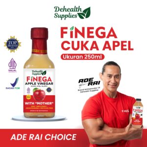 Finega Cuka Apel 250ml (Botol Kaca) 