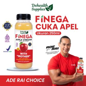 Finega Cuka Apel 250ml (Botol Plastik) 