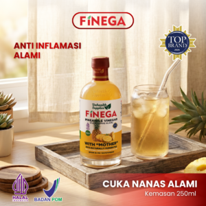 Finega Cuka Nanas 250ml (Botol Kaca)