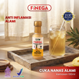 Finega Cuka Nanas 100ml (Botol Kaca)