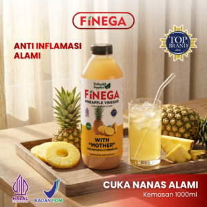 Finega Cuka Nanas 1000ml (Botol Plastik)