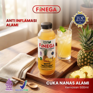Finega Cuka Nanas 500ml (Botol Plastik)