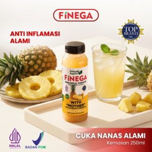 Finega Cuka Nanas 250ml (Botol Plastik)