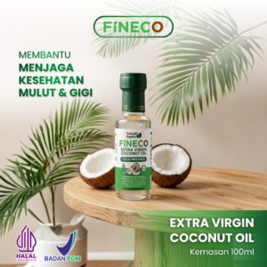 Fineco Extra Virgin Coconut Oil 100ml (Botol Kaca)