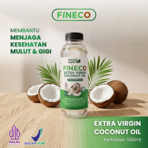 Fineco Extra Virgin Coconut Oil 500ml (Botol Plastik)