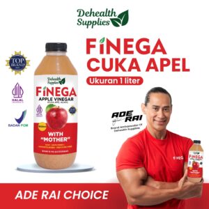Finega Cuka Apel 1000ml (Botol Plastik)