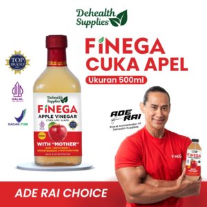 Finega Cuka Apel 500ml (Botol Kaca)