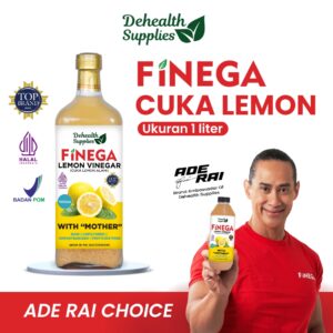 Finega Cuka Lemon 1000ml (Botol Kaca)
