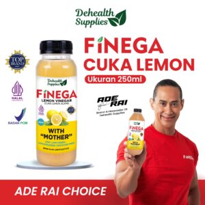 Finega Cuka Lemon 250ml (Botol Plastik)