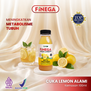 Finega Cuka Lemon 100ml (Botol Plastik)