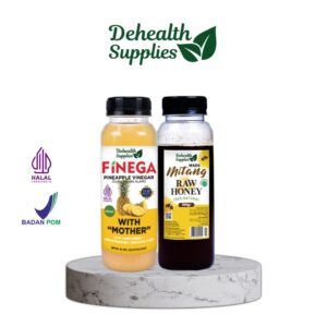 DETOX SMALL SERIES – Cuka Nanas 250ml Plastik & Madu Mitang 300gr Plastik