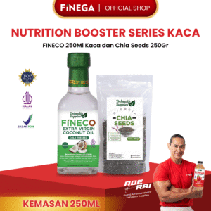 NUTRITION BOOSTER SERIES – VCO 250ml Kaca & Chia Seed 250gr