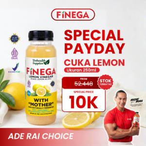 SPECIAL PAYDAY – Finega Cuka Lemon 250ml Plastik Harga 10K