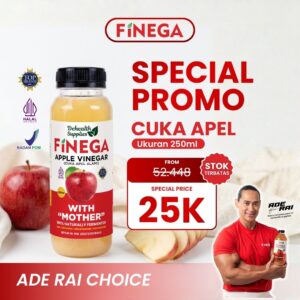 SPECIAL PROMO – Finega Cuka Apel 250ml Plastik Harga 25K