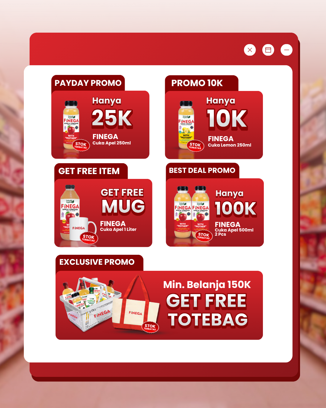 Belanja Finega Bulan Mei Lebih Hemat!