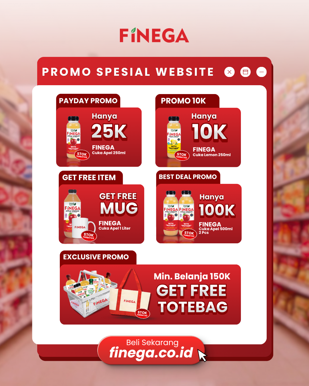 Belanja Finega Bulan Mei Lebih Hemat!