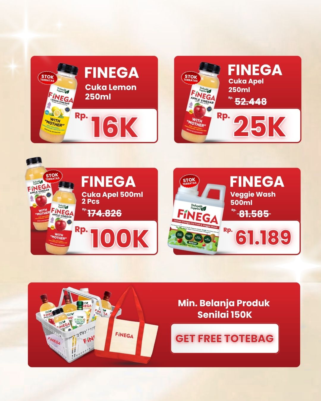 Belanja Finega Bulan Mei Lebih Hemat!