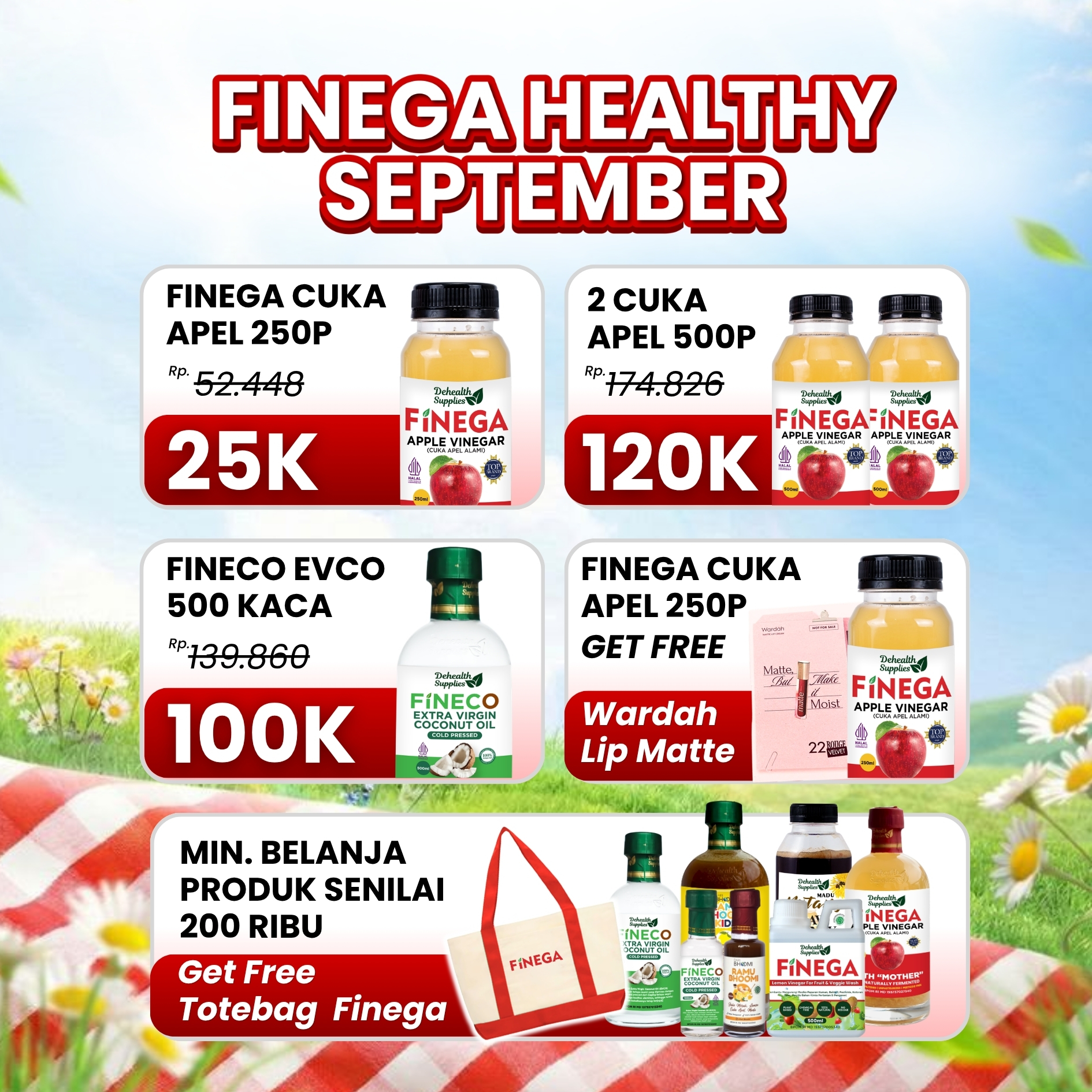 Belanja Finega Bulan Juli Lebih Hemat!